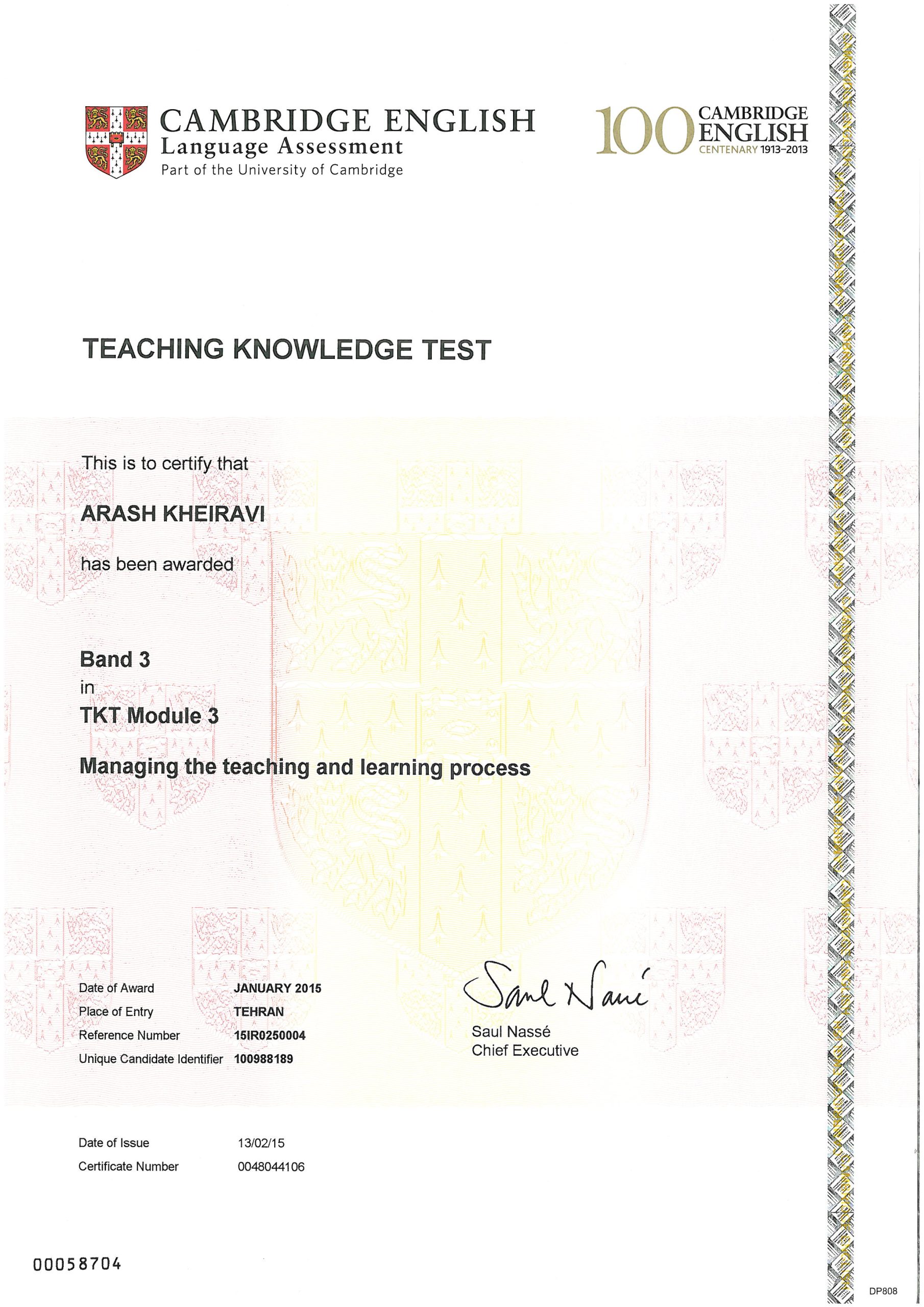 TKT(Teaching Knowledge Test)