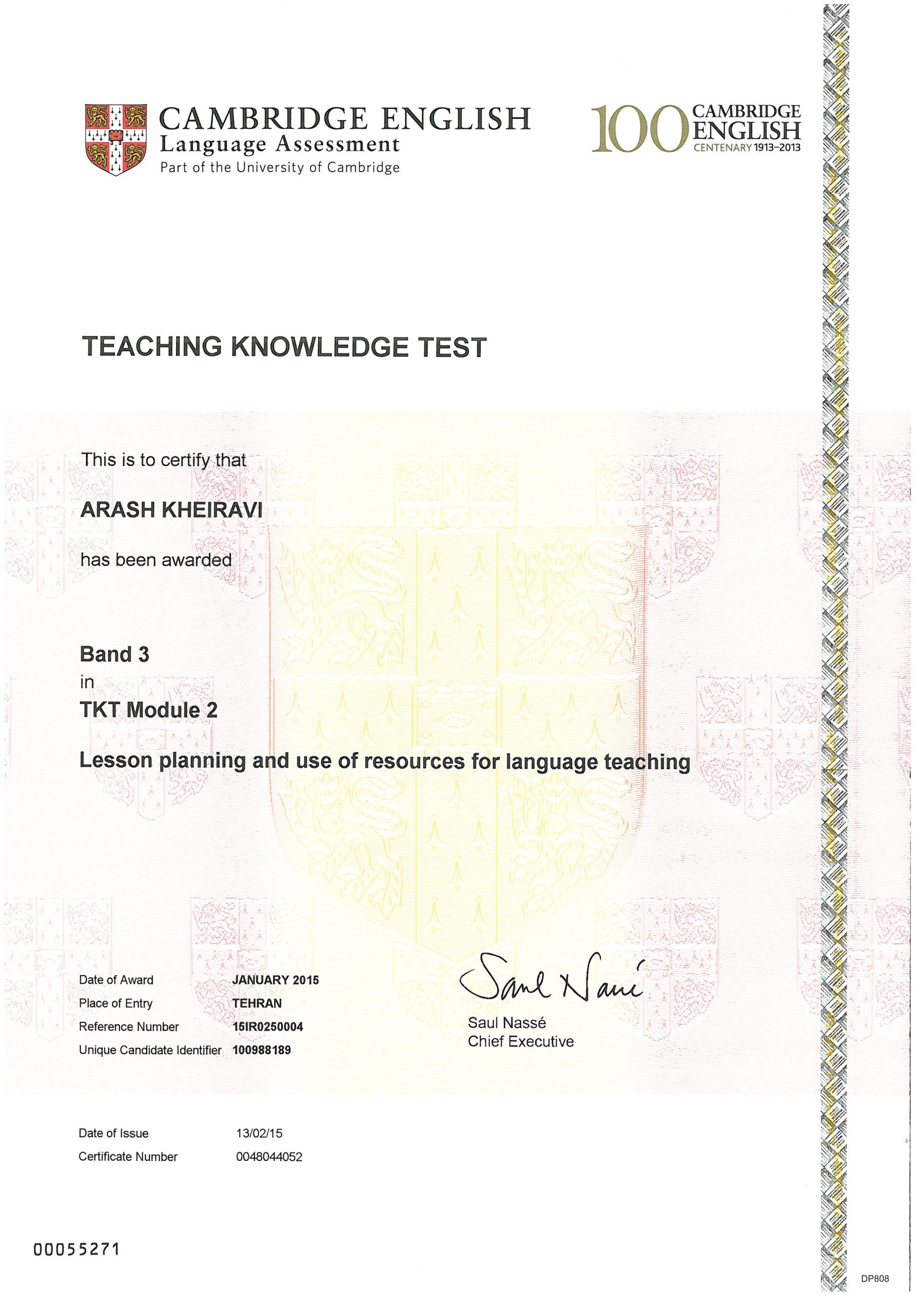 TKT(Teaching Knowledge Test)2